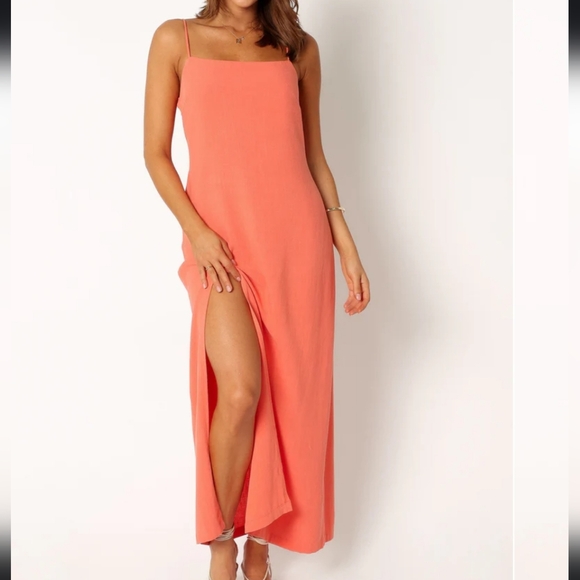 Sawyer Midi Slip Dress - Watermelon NWT - Picture 1 of 7